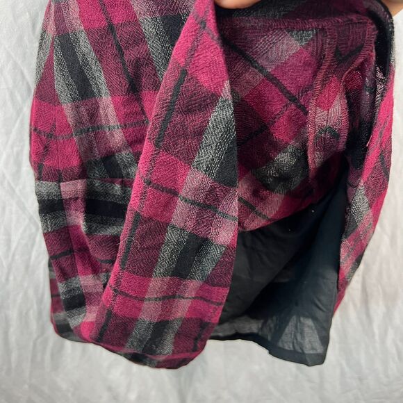 Burberry Brit Plaid Wool Mix Mini Skirt Size 8 - Picture 3 of 5